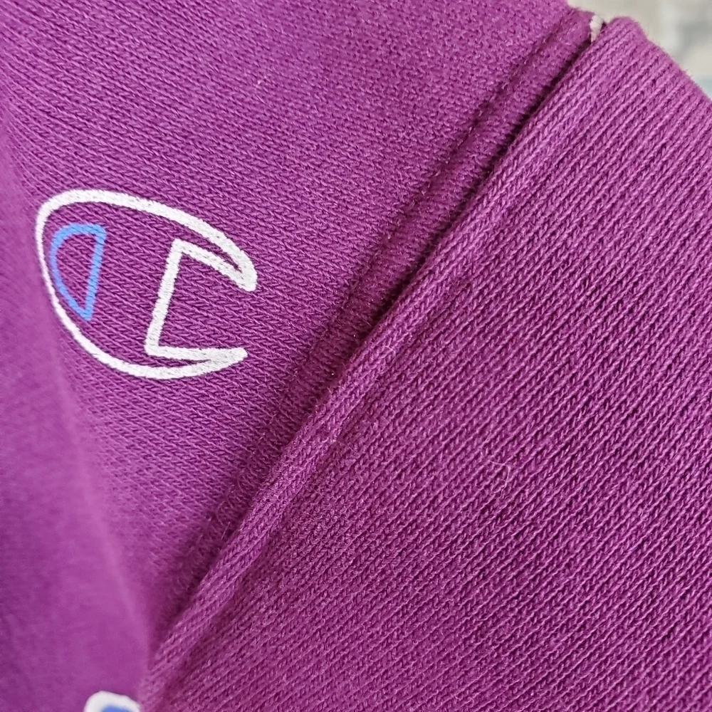 Champion Purple Reverse Weave Hoodie Tossed  Cs Size Small - Picture 10 of 16